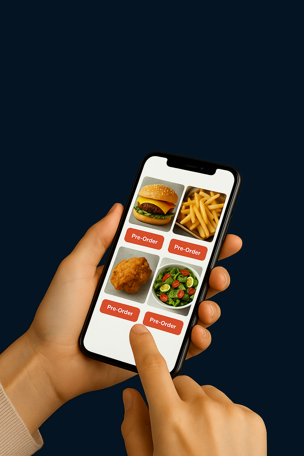 Placing an order on the Plenty app